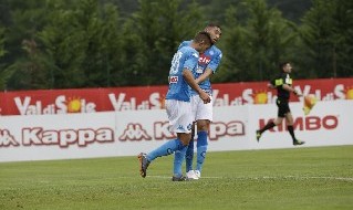 Alberto Grassi esulta dopo il gol in Napoli - Gozzano, foto: Ciro De Luca
