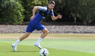 Jorginho con la maglia del Chelsea
