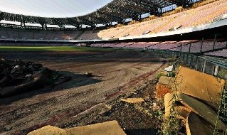 Stadio San Paolo di Napoli a Fuorigrotta, lavori in corso