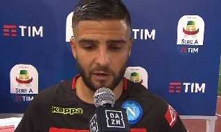 Lorenzo Insigne ai microfoni di DAZN dopo Lazio-Napoli