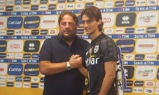 Daniele Faggiano, direttore sportivo del Parma e Roberto Inglese