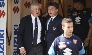Carlo Ancelotti e Walter Mazzarri, formazioni ufficiali Napoli - Torino