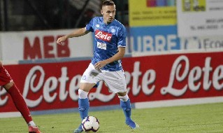 Marko Rog con la maglia del Napoli