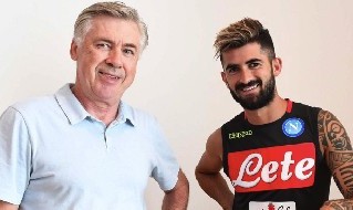 Carlo Ancelotti ed Elseid Hysaj