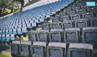 Stadio San Paolo, nuovi sediolini azzurri