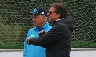 Cristiano Giuntoli e Carlo Ancelotti