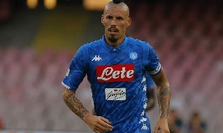 Hamsik con la maglia del Napoli