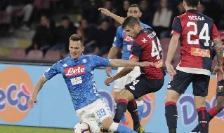 Milik Napoli-Genoa