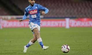 Lorenzo Insigne con la maglia del Napoli