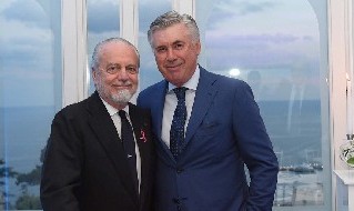 Aurelio De Laurentiis e Carlo Ancelotti