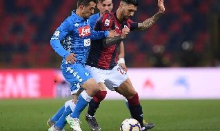 Amin Younes in azione con la maglia del Napoli