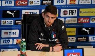 Italia, Jorginho in conferenza stampa
