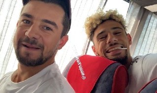 Ritiro Dimaro SSC Napoli, Amin Younes e Kevin Malcuit