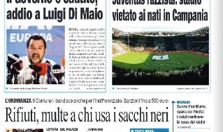 Prima pagina Roma - 09 agosto 2019