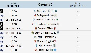 Diretta gol Serie A