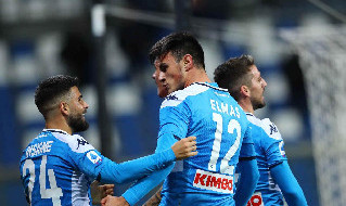 Elmas in Sassuolo-Napoli