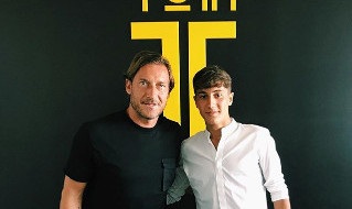 Francesco Totti e Mattia Puzone