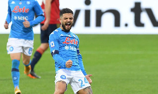 Lorenzo Insigne, capitano della SSC Napoli e Dries Mertens