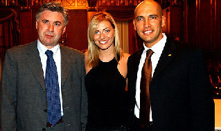 Carlo Ancelotti e Livio Sgarbi