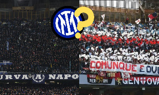 Napoli Genoa, cori contro l'Inter