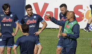 Allenamento Napoli a Dimaro
