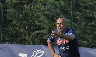 Spalletti in allenamento