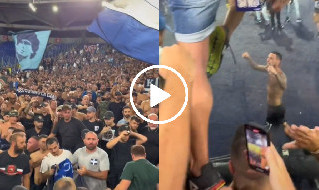 Settore ospiti Lazio-Napoli