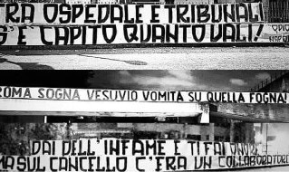 Striscioni Roma Napoli