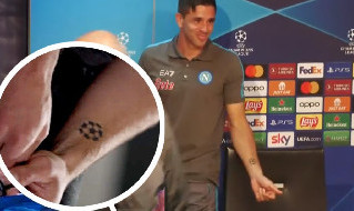 Simeone tatuaggio Champions