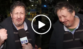 Tifoso piange in diretta