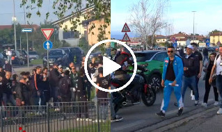 Ultras Udinese vs tifosi del Napoli