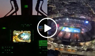 Stadio Maradona dall'elicottero