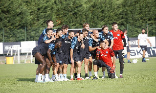 Allenamento Napoli a Dimaro