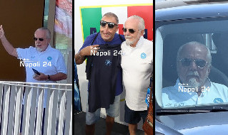 De Laurentiis in ritiro a Dimaro
