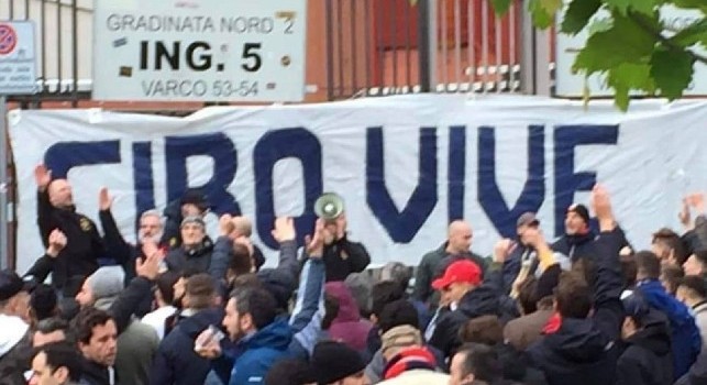 Striscione Ultras Genoa Ciro Esposito calcionapoli24.it mobile